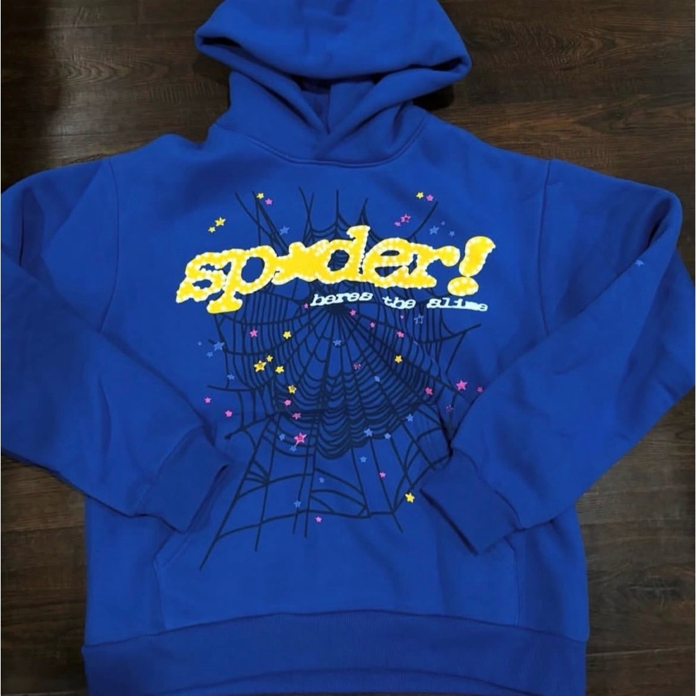 Blue spider hoodie
